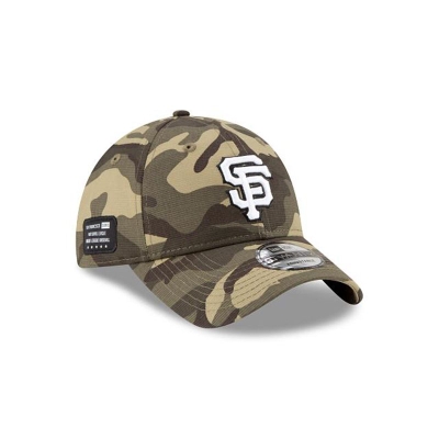 Green San Francisco Giants Hat - New Era MLB Armed Forces Weekend 9TWENTY Adjustable Caps USA1584972